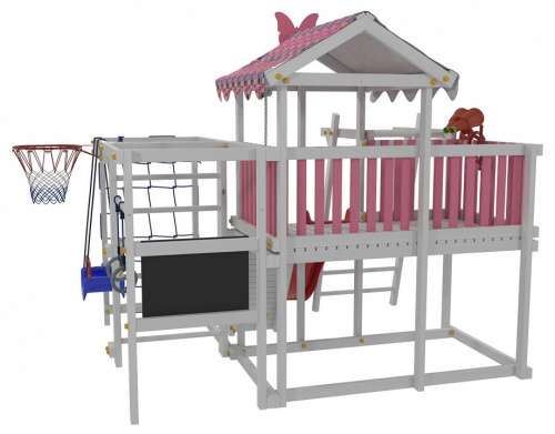 Комплекс игровой ДК1Р, розовый, серый. Фото №4