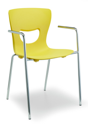 Стул PLUTO-4 c подлокотниками хром фото Стул PLUTO-4 c подлокотниками хром. Фото №2