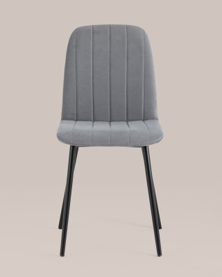 Стул Easy велюр серый. Фото №5