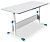 Стол учебный Polini Kids City D2, белый