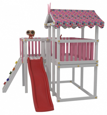 Комплекс игровой ДК4Р, розовый, серый. Фото №3