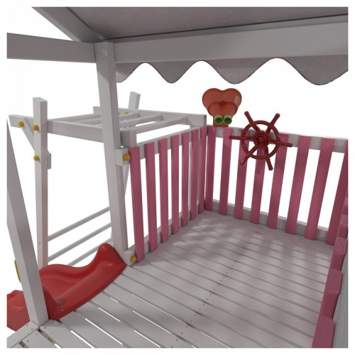 Комплекс игровой ДК1Р, розовый, серый. Фото №8