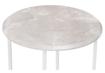 Журнальный стол, Грейс мрамор серый / белый. Фото №3