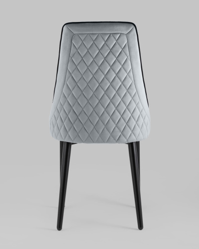 Стул Луис с кантом велюр серый. Фото №6