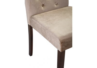 Стул деревянный Amelia dark walnut / fabric beige. Фото