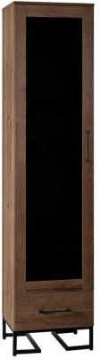 Шкаф витрина Loft Дуб Табак фото Шкаф витрина Loft Дуб Табак. Фото №2