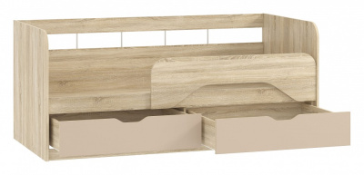 Акварель НМ 039.04 М1 Кровать Капучино, Дуб Сонома. Фото №2