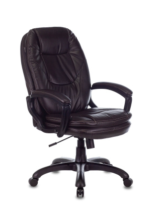 Кресло руководителя Бюрократ CH-868N темно-коричневый NE-15 эко.кожа крестовина пластик. Фото №2