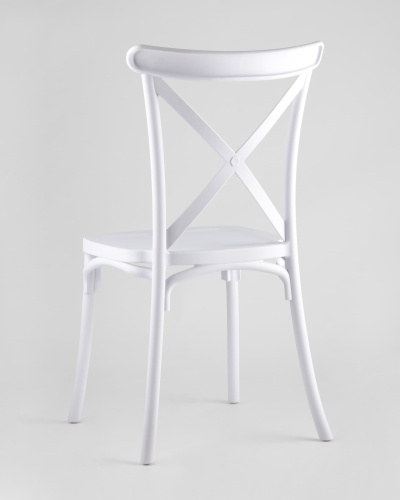 Стул Кроссбэк пластиковый белый. Фото №7