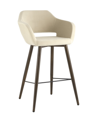 Стул барный Саймон велюр бежевый. Фото №2