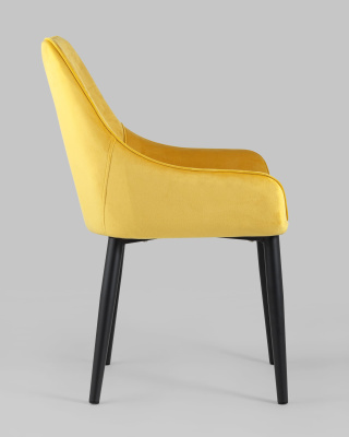 Стул Диана велюр оранжевый. Фото