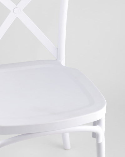 Стул Кроссбэк пластиковый белый. Фото №10