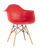 Стул DAW красный фото Стул DAW красный. Фото №2