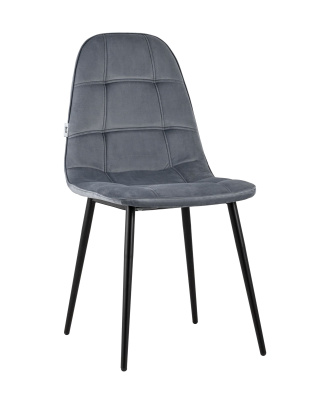 Стул Тейлор велюр серый. Фото