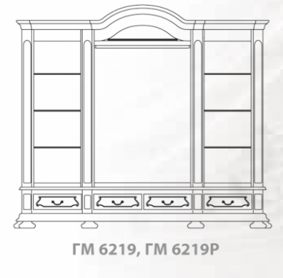 Шкаф для платья и белья Босфор-Люкс ГМ 6219Р. Фото №2