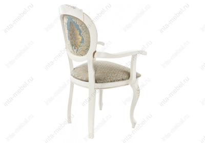 Стул деревянный Adriano 2 молочный / патина фото Стул деревянный Adriano 2 молочный / патина. Фото