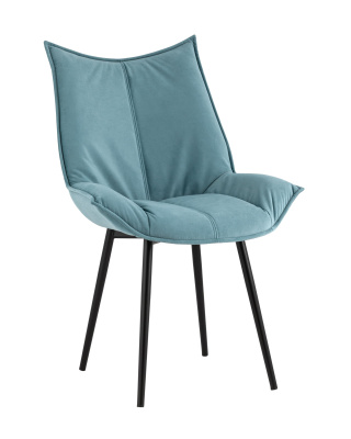 Стул Осло велюр пыльно-голубой. Фото