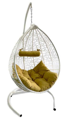 Подвесное кресло "КРИТ", цвет: белый. Фото