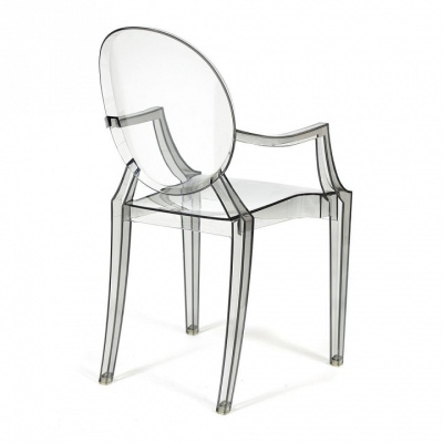 Кресло Secret De Maison MEDALION  (mod. 922) пластик, 56,5*53,2*92,5см, серый (поставляется по 4 шт). Фото