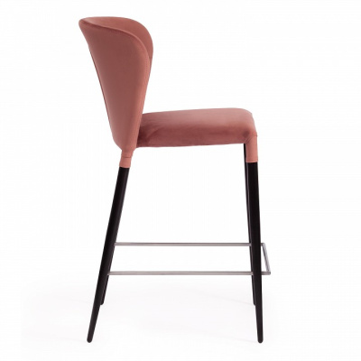 Стул полубарный ALVOR (mod. 715пб) ткань/металл, 44х55х99 см, высота до сиденья 67 см, коралловый barkhat 15 /черный (поставляется по 2 шт) фото Стул полубарный ALVOR (mod. 715пб) ткань/металл, 44х55х99 см, высота до сиденья 67 см, коралловый barkhat 15 /черный (поставляется по 2 шт). Фото №2