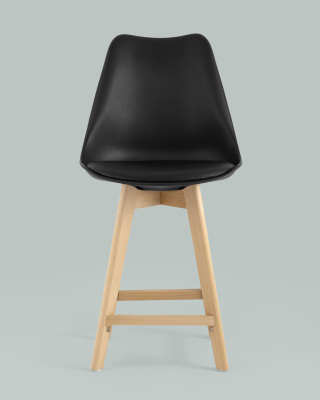 Стул полубарный FRANKFURT черный. Фото №5