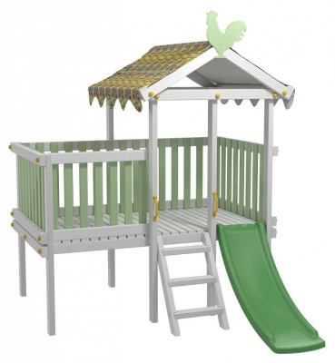 Комплекс игровой ДК6Б, бирюзовый, серый. Фото №5