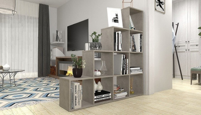 Стеллаж Polini Home Smart, серый. Фото №5