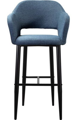 Кресло барное Oscar Сканди БлюАрт/Черный. Фото №4