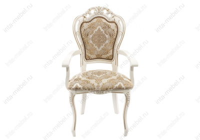 Стул деревянный Bronte молочный / патина фото Стул деревянный Bronte молочный / патина. Фото