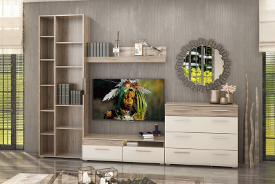 Филадельфия СТЛ.263.05 Тумба под TV Дуб сонома трюфель/Латте фото Филадельфия СТЛ.263.05 Тумба под TV Дуб сонома трюфель/Латте. Фото №2