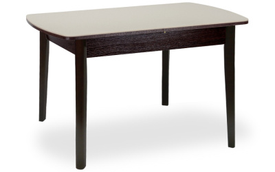 Стол Чикаго СТ Беж-Венге, ноги массив прямые. Фото