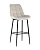 Стул барный Флекс велюр бежевый
