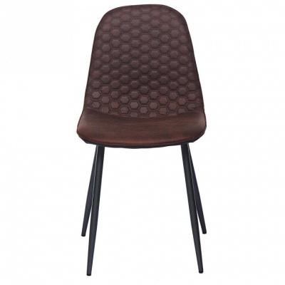 Стул  STORM (mod. 807) металл/экокожа, 46 х 53 х 87 х 49 см, тёмно-коричневый/темно-серый (поставляется по 4 шт) фото Стул  STORM (mod. 807) металл/экокожа, 46 х 53 х 87 х 49 см, тёмно-коричневый/темно-серый (поставляется по 4 шт). Фото №2