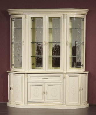 Витрина 4-х дверная Милан 1-01 фото Витрина 4-х дверная Милан 1-01. Фото №2