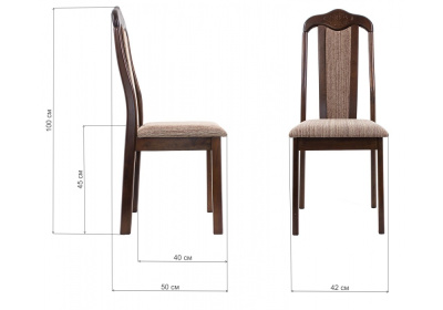 Стул деревянный Aron Soft dirty oak / beige. Фото